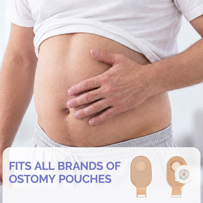 20 PCS Ostomy Barrier Strips, Elastic Colostomy Tape to Stop Leaks, for Colostomy Ileostomy Bags Pouches