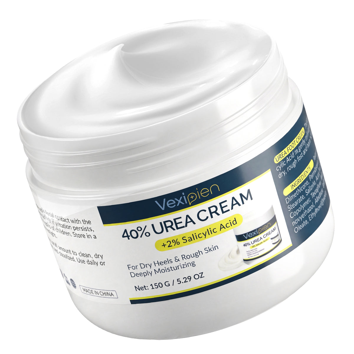 Vexipien 40% Urea Cream with 2% Salicylic Acid Foot Care, 150g
